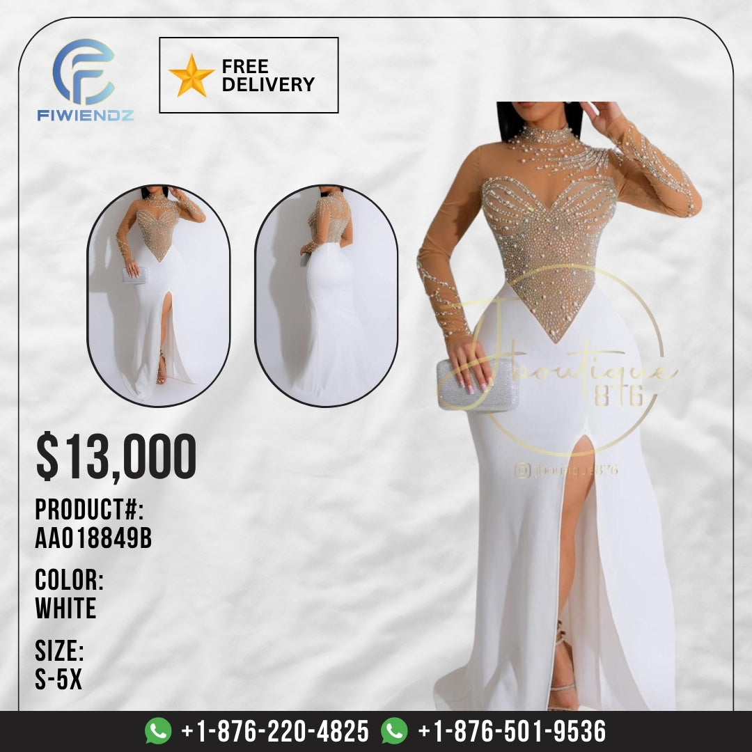 Dresses - AA018849B - White